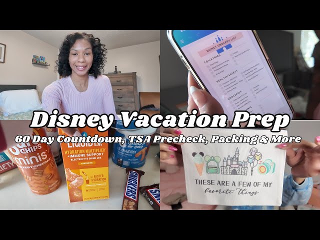 Video thumbnail for Disney Vacation Prep With Me: TSA Precheck, Packing, Groceries & More