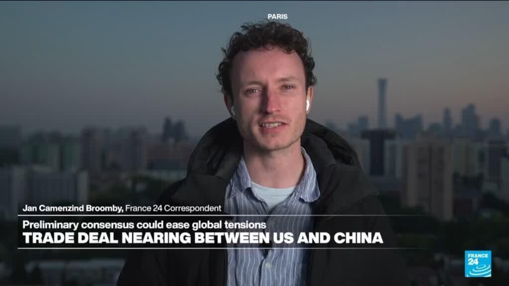 'Video thumbnail for Trade deal nearing between US and China'