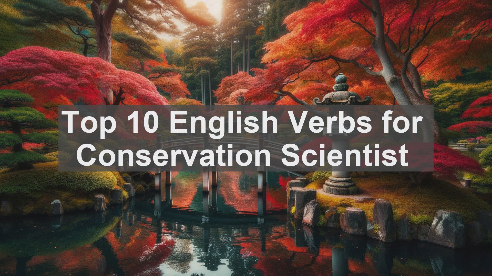 'Video thumbnail for Top 10 English Verbs for Conservation Scientist'