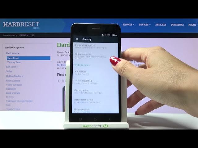 Video thumbnail for How to Clear Credentials on Lenovo K6 – Remove Cached Credentials