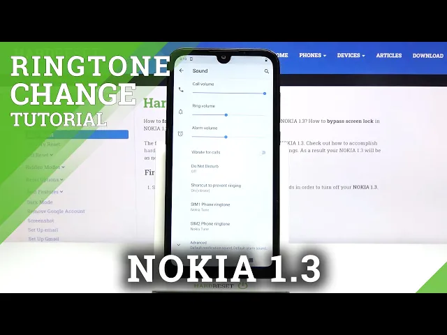 Video thumbnail for How to Change Ringtone on NOKIA 1.3 – Manage Sound Settings