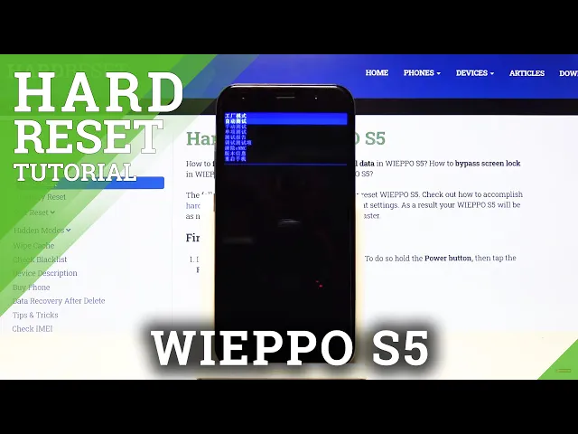 Video thumbnail for How to Hard Reset WIEPPO S5 – Remove Data by Factory Mode