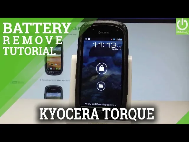 Video thumbnail for How to Remove Battery from KYOCERA Torque - Force Restart |HardReset.info