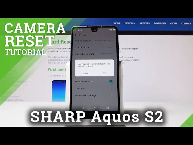 Video thumbnail for How to Reset Camera in SHARP Aquos S2 - Fix Camera Settings