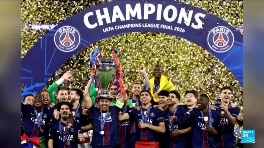 Video thumbnail for PSG win Champions League back-to-back, Paris supporters ecstatic