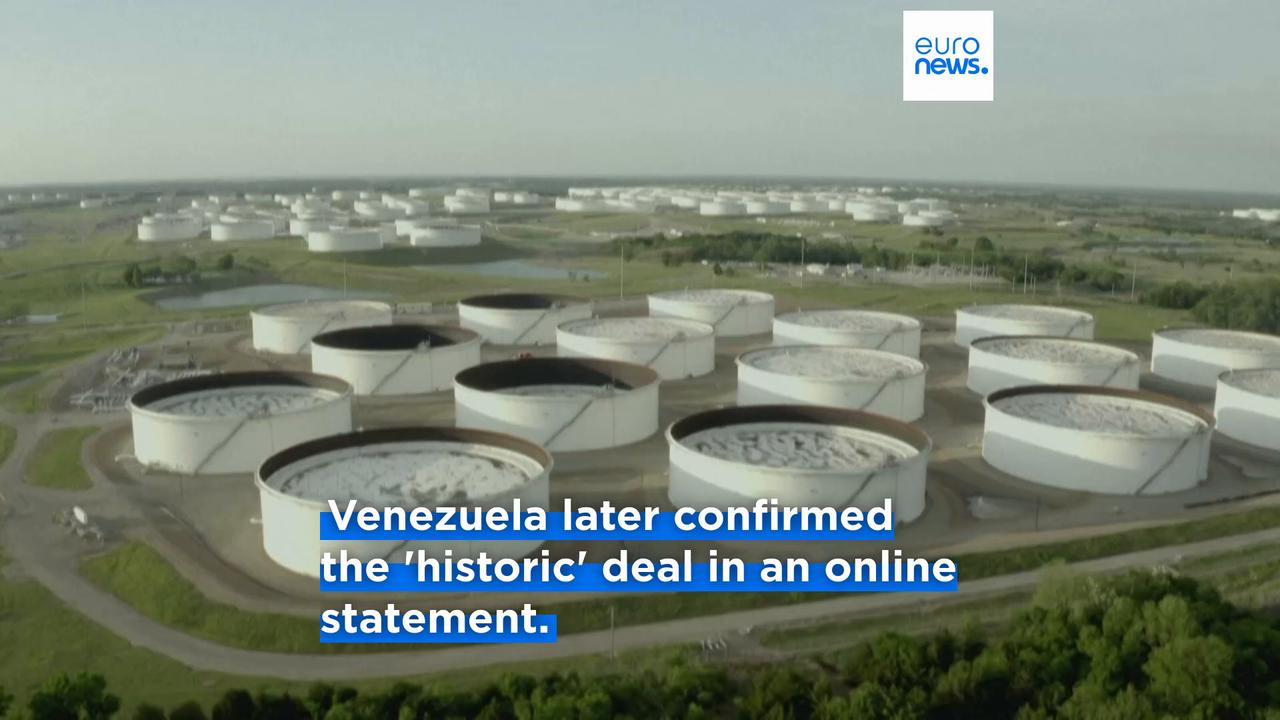 Video thumbnail for US strikes deal to control 65 billion barrels of Venezuela's oil reserves, Trump says