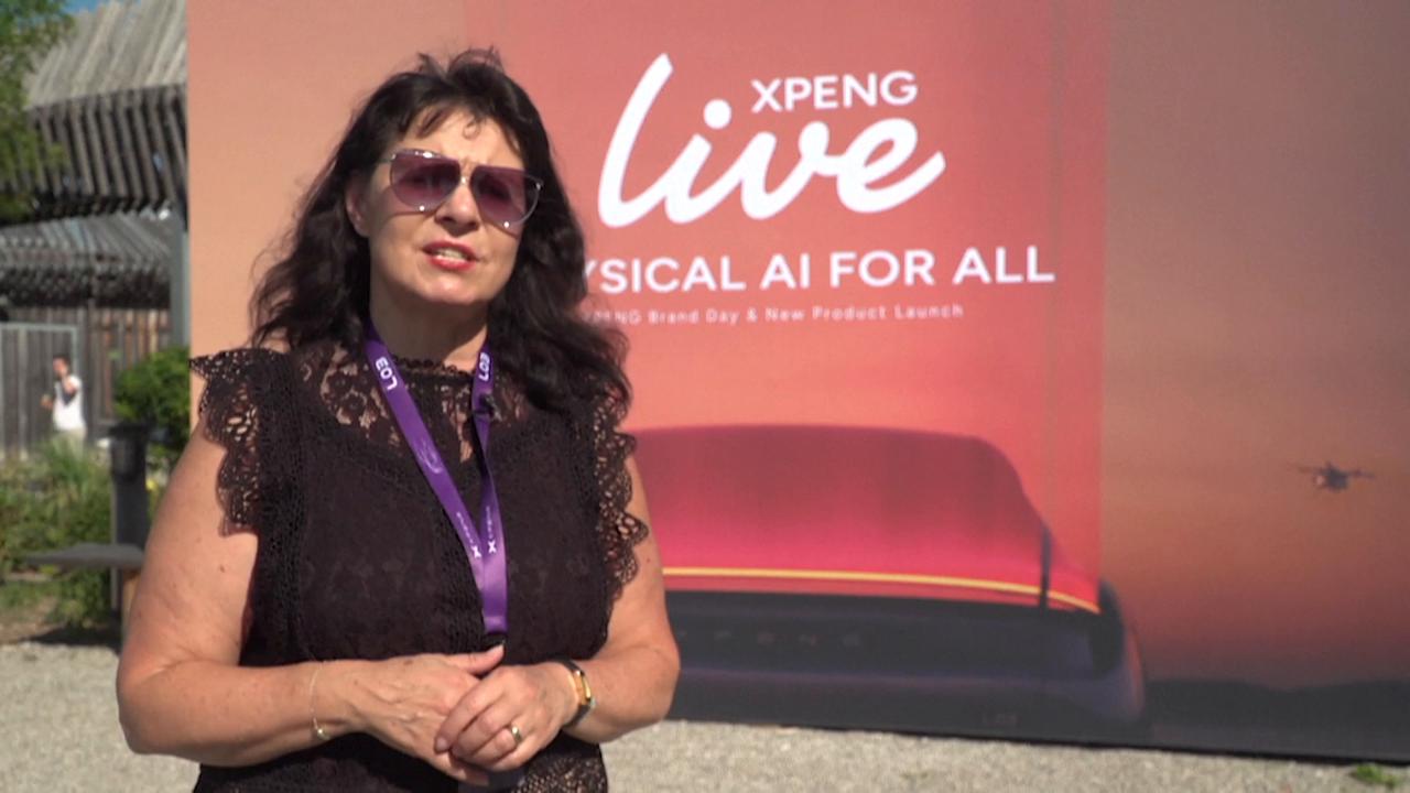 Video thumbnail for Germany: China's Xpeng launches AI-powered EV in Munich with eyes on Europe.