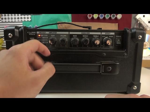 Video thumbnail for How to Change AMPLIFIER Mode for ROLAND CUBE-10GX | Setup Clean Mode / Setup Distortion Mode