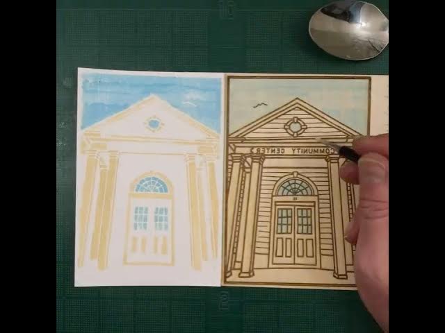 Video thumbnail for The satisfying process of making Provincetown Prints #painting #printmaking #art