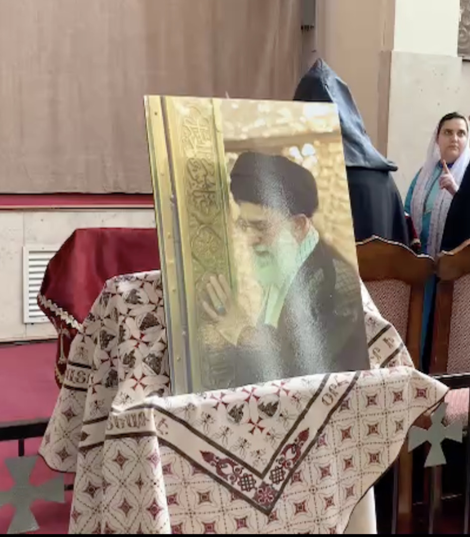 Video thumbnail for Tehran church holds memorial service for Khamenei on 40th day after his killing