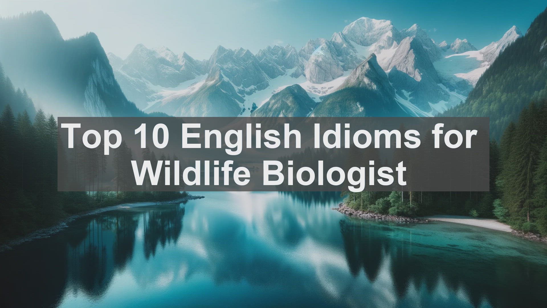 'Video thumbnail for Top 10 English Idioms for Wildlife Biologist'