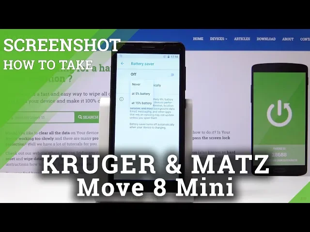 Video thumbnail for How to Extend the Battery Life in KRUGER & MATZ Move 8 Mini - Enable Power Saving Mode