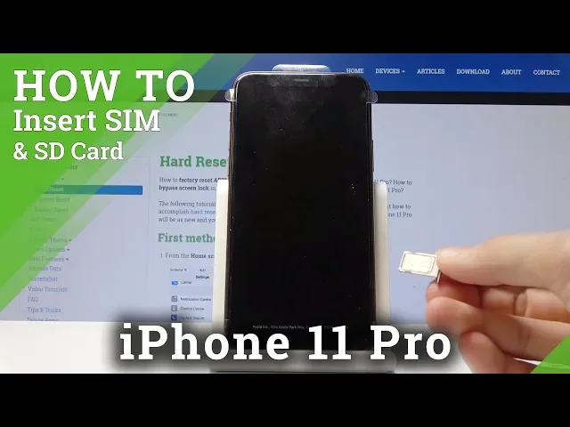 Video thumbnail for How to Insert Nano SIM in iPhone 11 Pro - SIM Card Installation