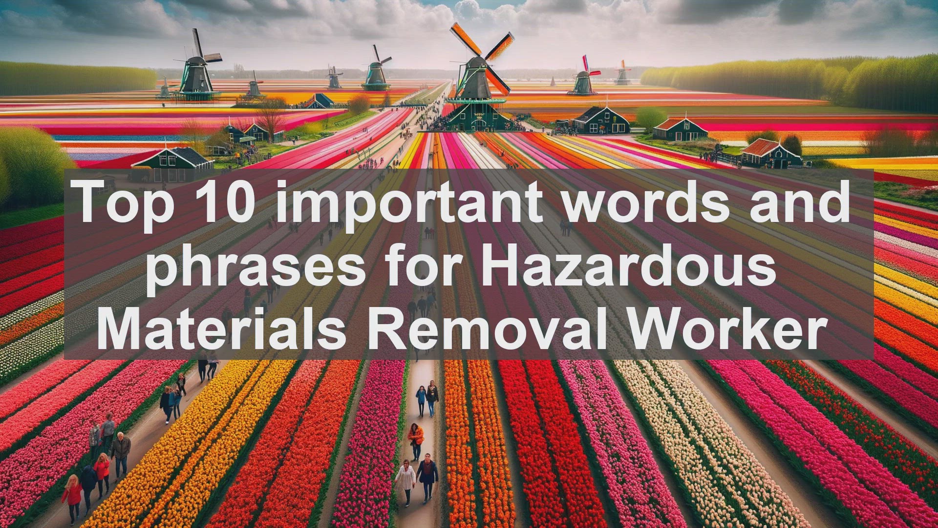 'Video thumbnail for Top 10 important words and phrases for Hazardous Materials Removal Worker'