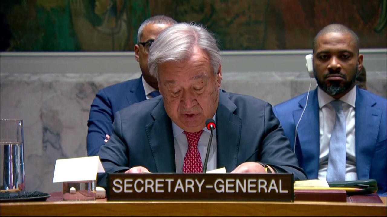 Video thumbnail for United States: UN Chief Calls for Ukraine De-escalation in New York.