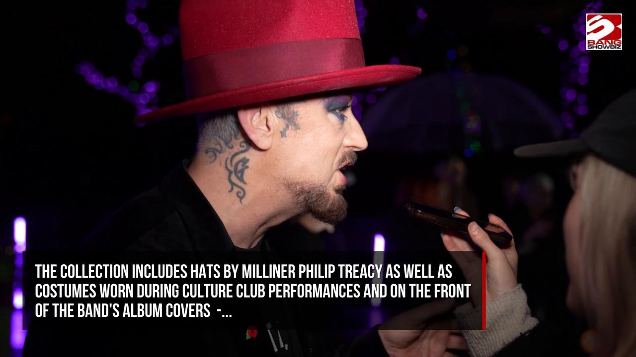 Video thumbnail for Boy George selling off his fashion collection