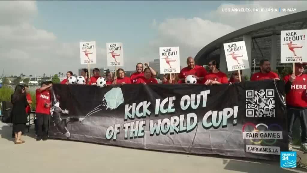 Video thumbnail for Los Angeles World Cup workers vow strike if ICE deployed at stadium