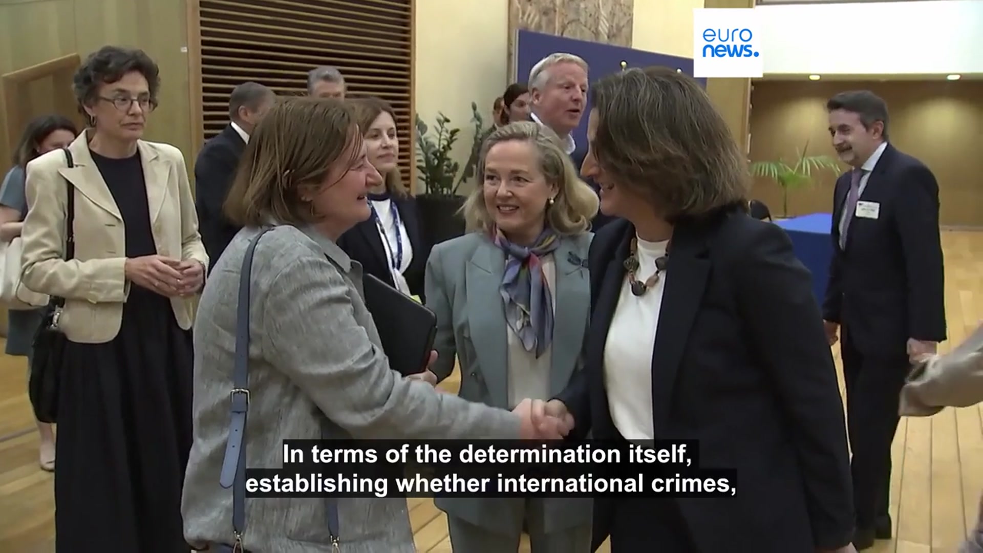 'Video thumbnail for EU distances itself from Commissioner's claims Israel committing genocide in Gaza'