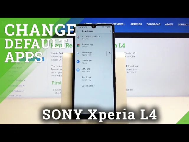 Video thumbnail for How to Change Default App in SONY Xperia L4 – Default App Settings