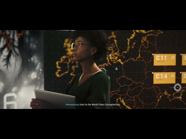 Video thumbnail for 007 First Light - A Night Out: Operations: Moneypenny "Grand Carpathian Hotel" Briefing Cutscene