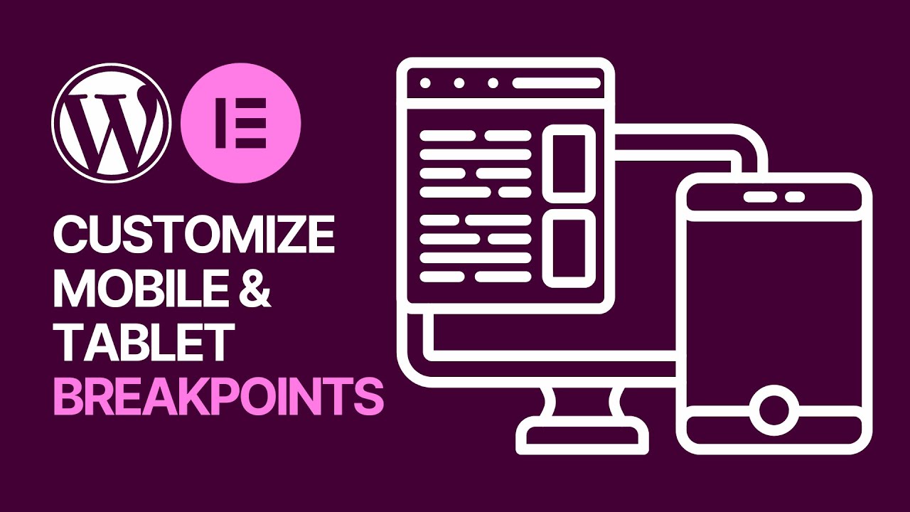 'Video thumbnail for How To Change Elementor WordPress Plugin Mobile & Tablet Breakpoints_ Customize Responsive Size'