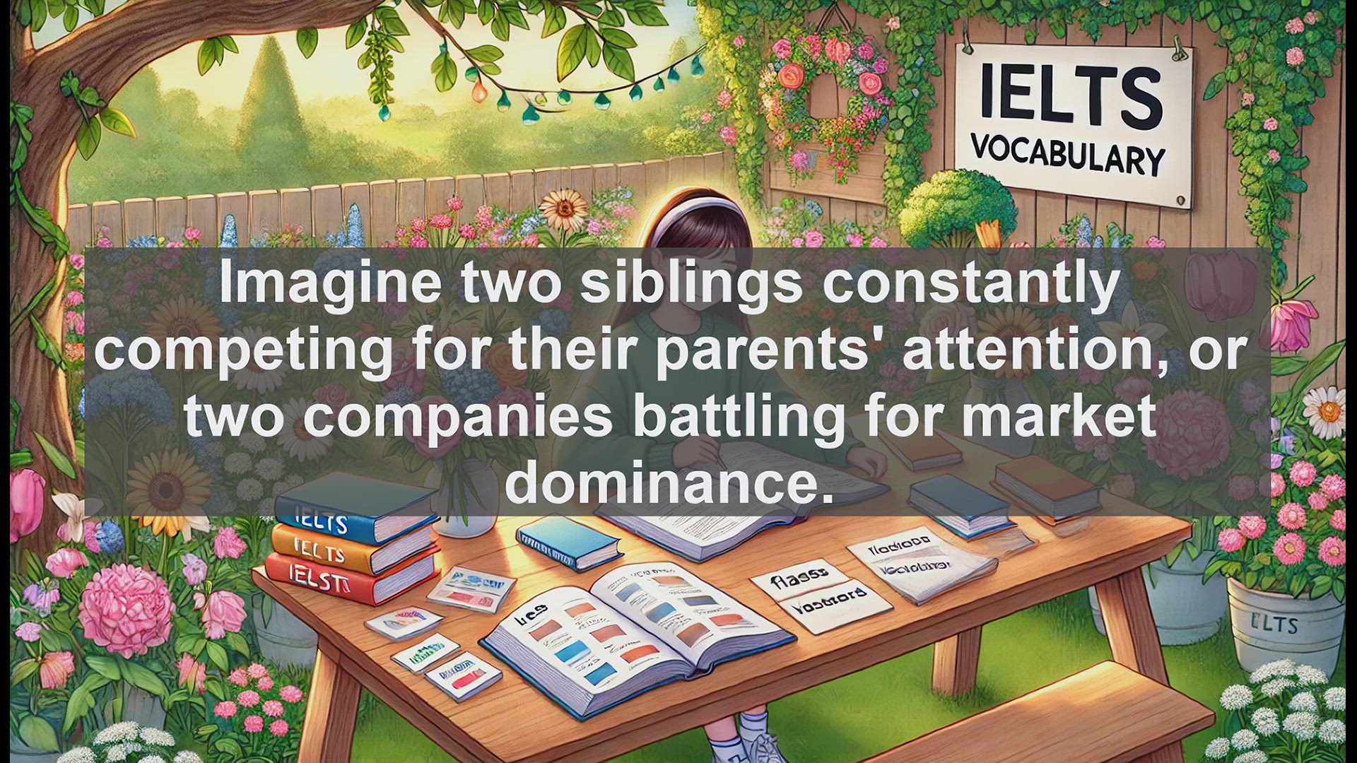 'Video thumbnail for 2500 Must Know IELTS 6.5 Vocabulary - IELTS Vocabulary: Understanding and Using 'Rivalry''