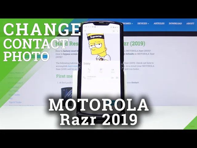 Video thumbnail for How to Personalize Contacts in MOTOROLA Razr 2019 – Adjust Photo to a specific Contact