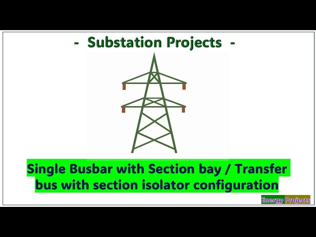 Video thumbnail for 04.Single Busbar with Section Breaker & Transfer Bus with Section Isolator Configuration