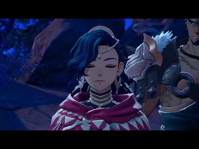 Video thumbnail for Fire Emblem: Fortune's Weave - 1 Leda Path Ch 2: Leda Tells Scirocco and Mu Who She Is Cutscene