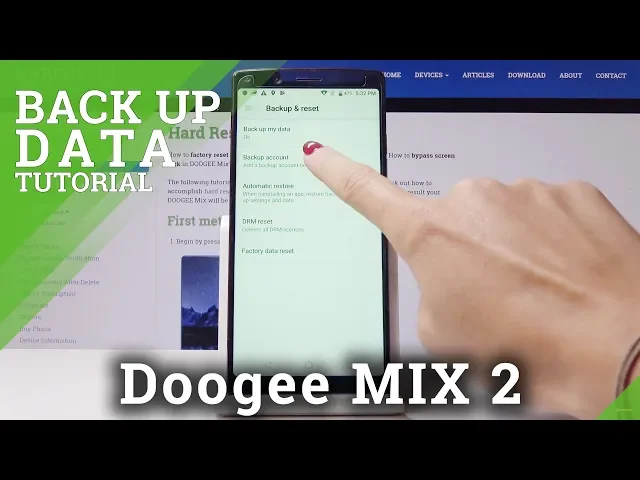 Video thumbnail for How to Enable Google Backup in DOOGEE Mix 2 - Backup Data