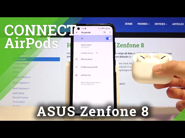 Video thumbnail for How to Pair ASUS Zenfone 8 with AirPods – Bluetooth Connection