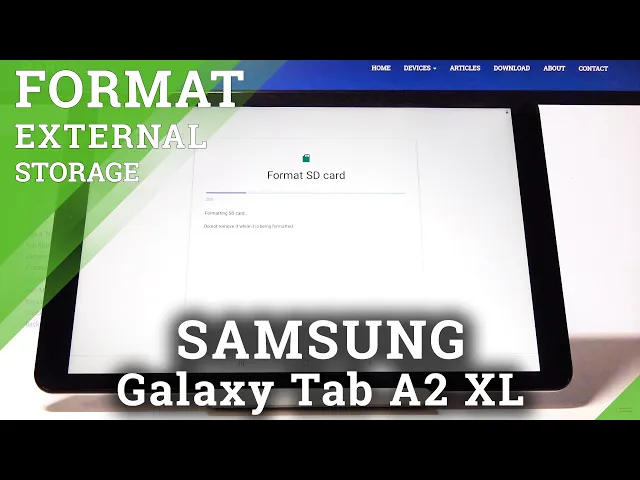 Video thumbnail for How to Format SD Card in SAMSUNG Galaxy Tab A2 XL - Delete SD Card Storage