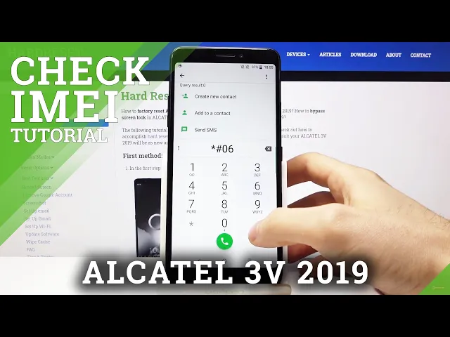 Video thumbnail for How to Check IMEI & SN in ALCATEL 3V 2019 – Find Phone Info
