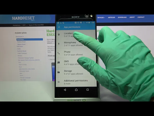 Video thumbnail for How to Check App Permissions in SONY Xperia C5 Ultra– App Manager