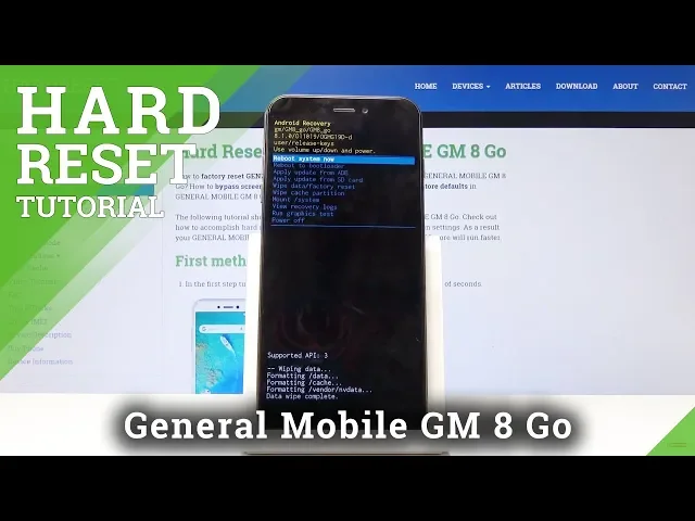 Video thumbnail for HARD RESET GENERAL MOBILE GM 8 Go - Remove Screen Lock