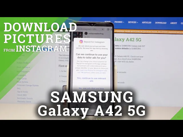 Video thumbnail for How to Download Picture From Instagram on SAMSUNG Galaxy A42 5G - Save Photos from Instagram