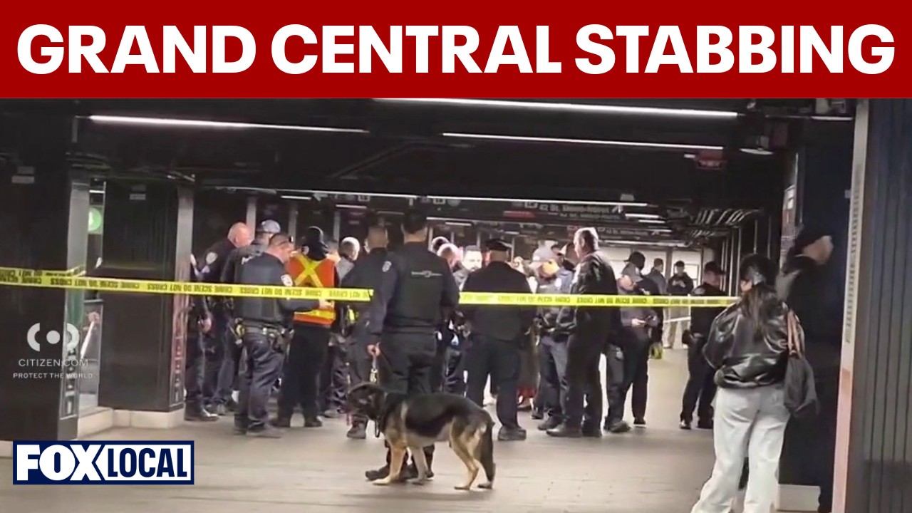 Video thumbnail for Grand Central stabbing: Suspect shot dead after 3 slashed