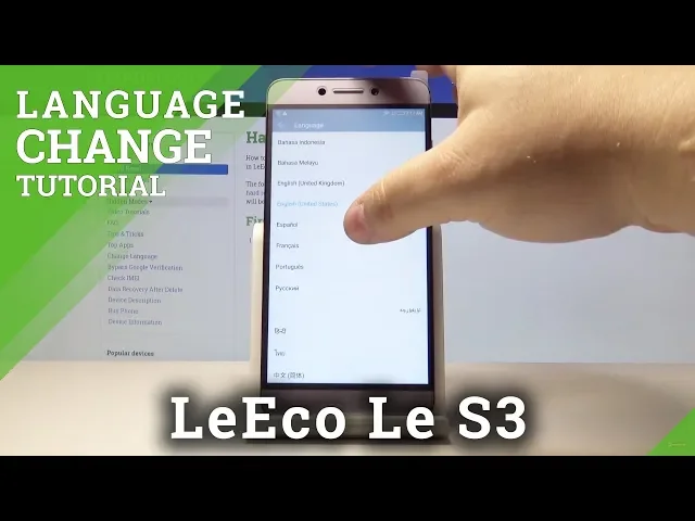 Video thumbnail for How to Change Language in LeEco Le S3 - Language Settings