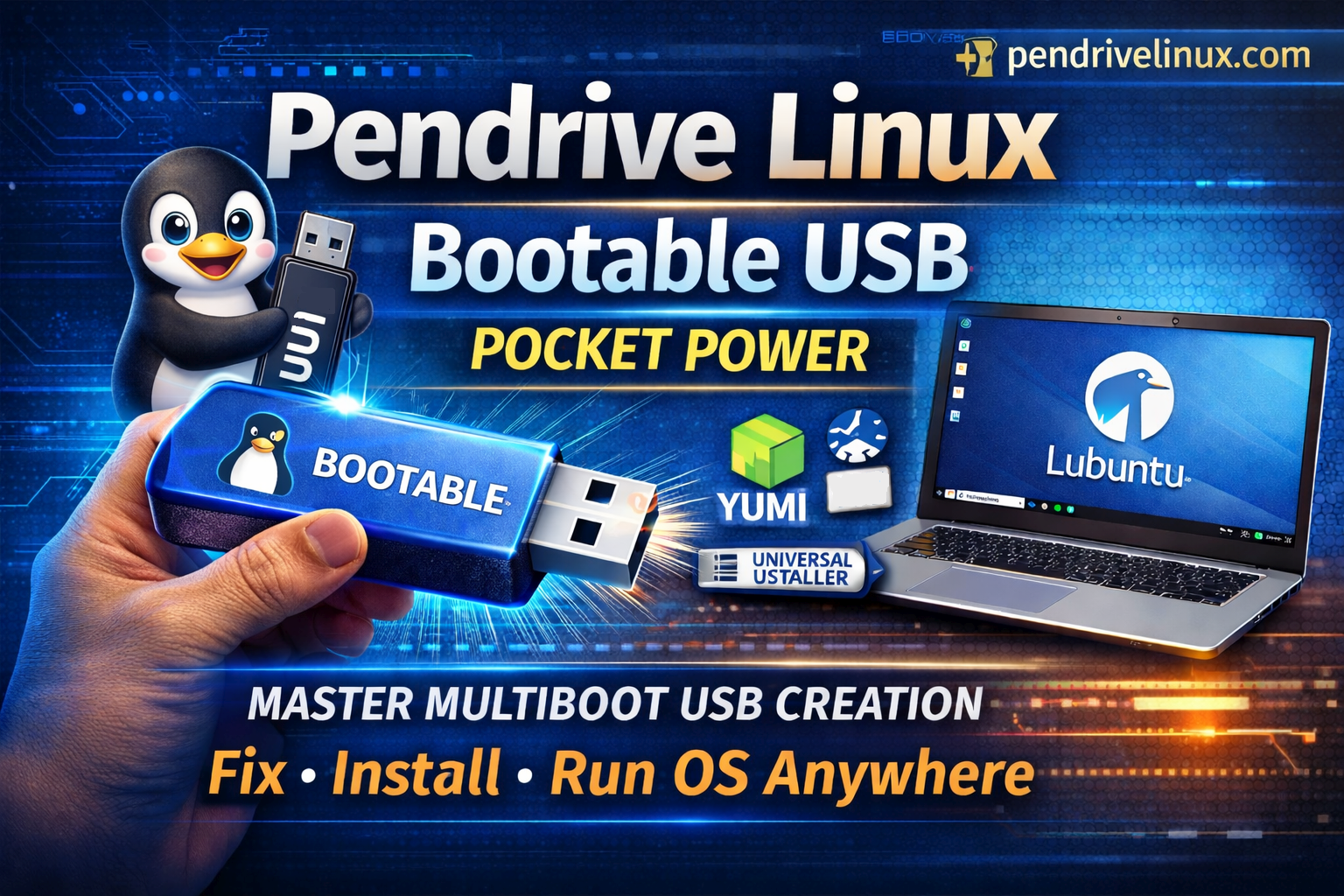 Video thumbnail for Pendrivelinux - Bootable USB Pocket Power