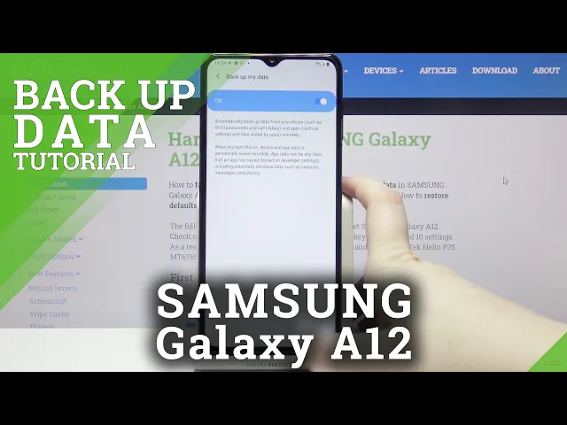 Video thumbnail for How to Create Google Backup in SAMSUNG Galaxy A12 – Backup Data