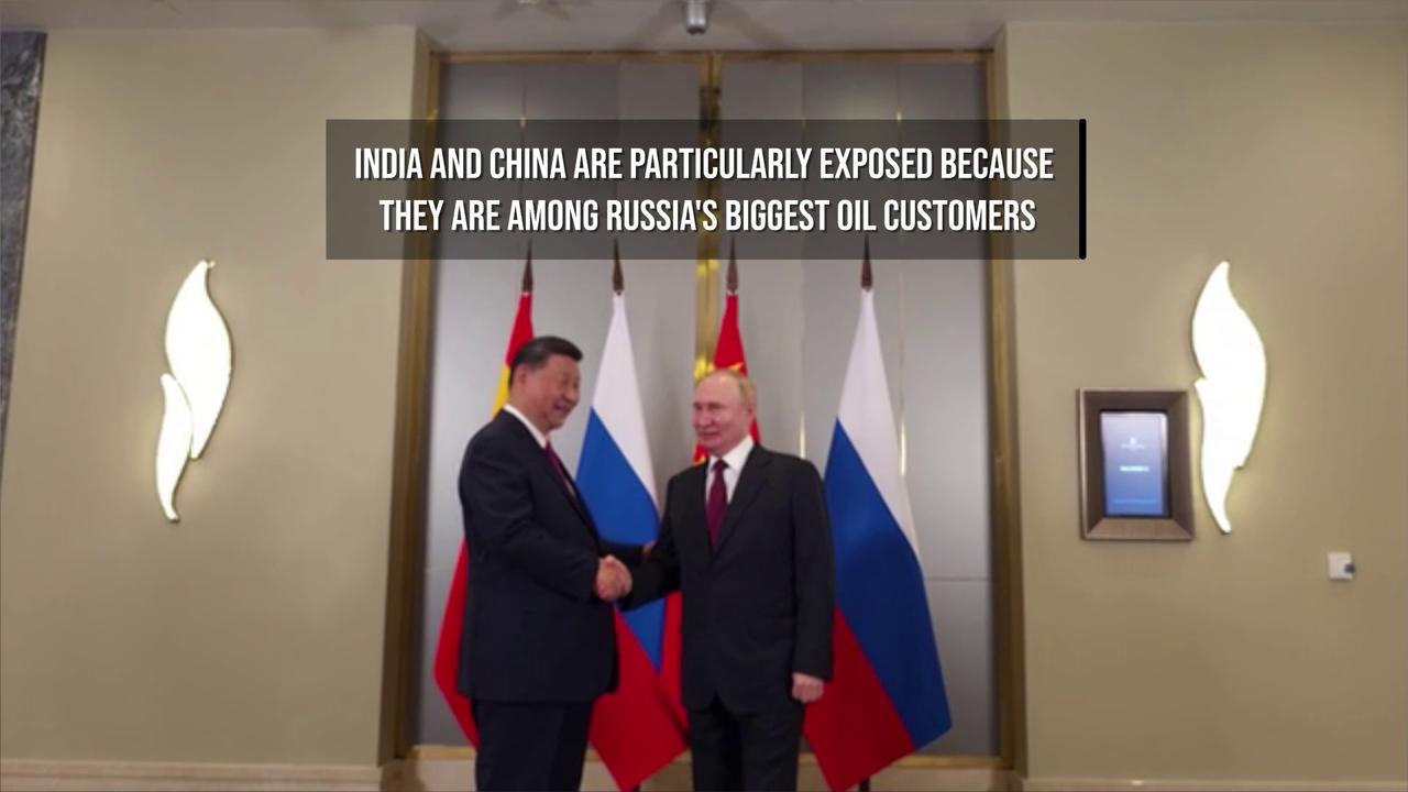 Video thumbnail for India Faces 100% US Tariff Threat Over Russian Oil.