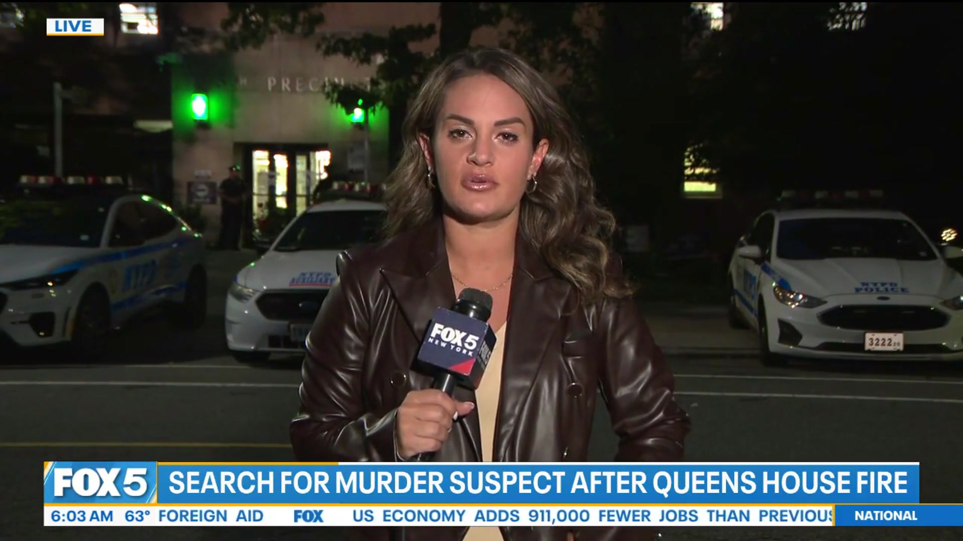 'Video thumbnail for Search for murder suspect after Queens house fire'