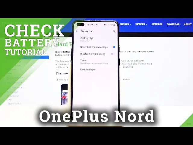 Video thumbnail for How to Activate Battery Percentage in OnePlus Nord – Battery Settings