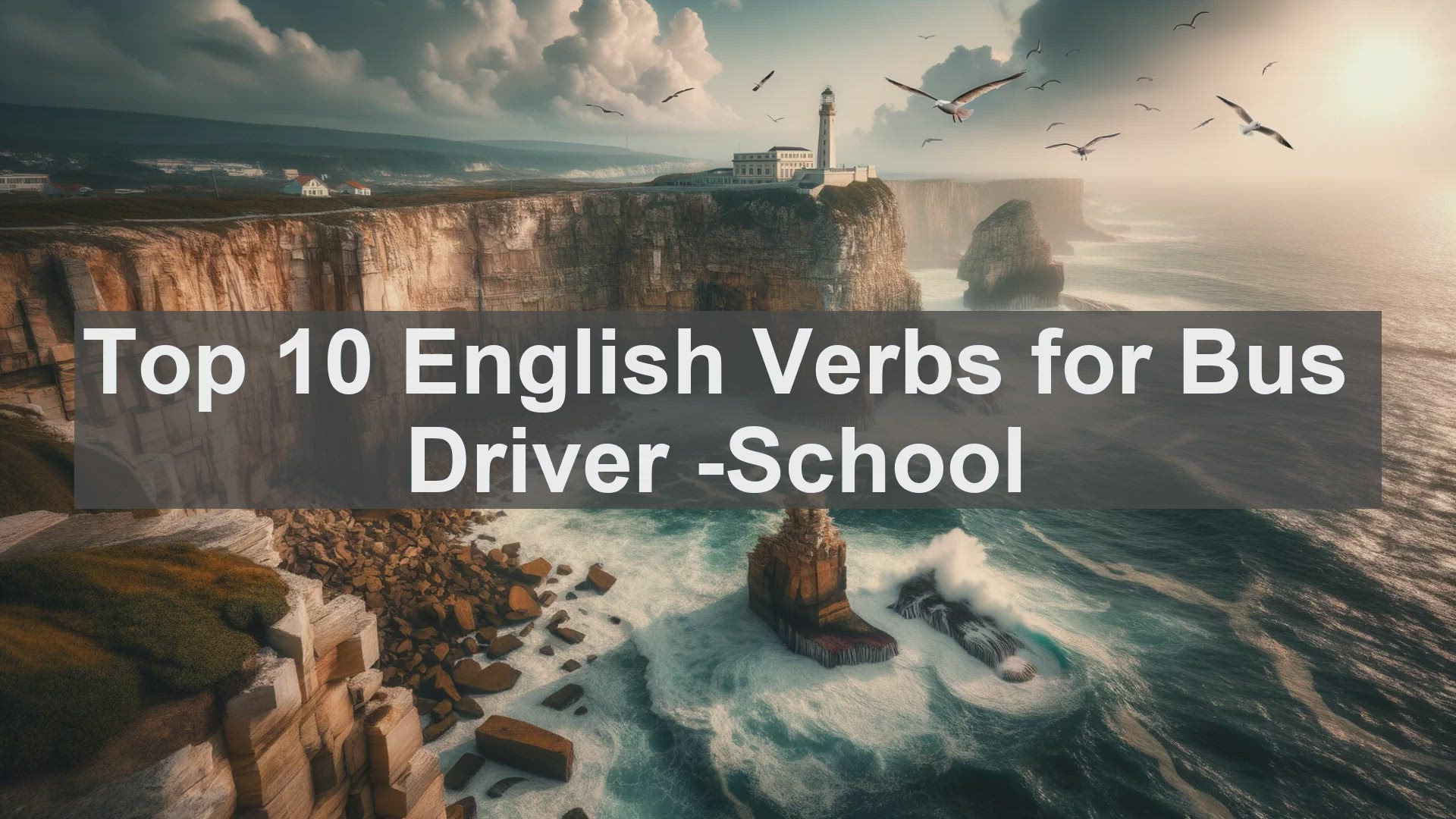 'Video thumbnail for Top 10 English Verbs for Bus Driver School'