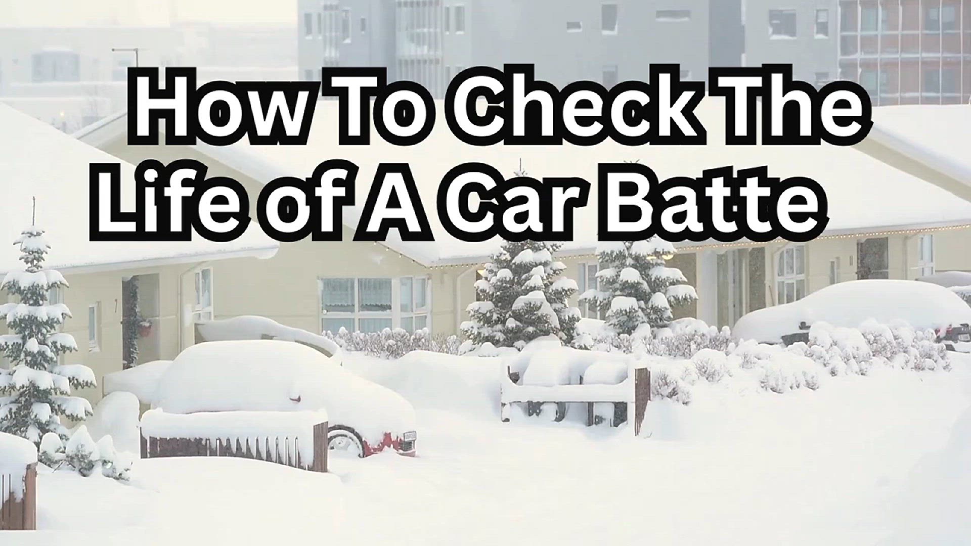 'Video thumbnail for How To Check The Life of A Car Battery'
