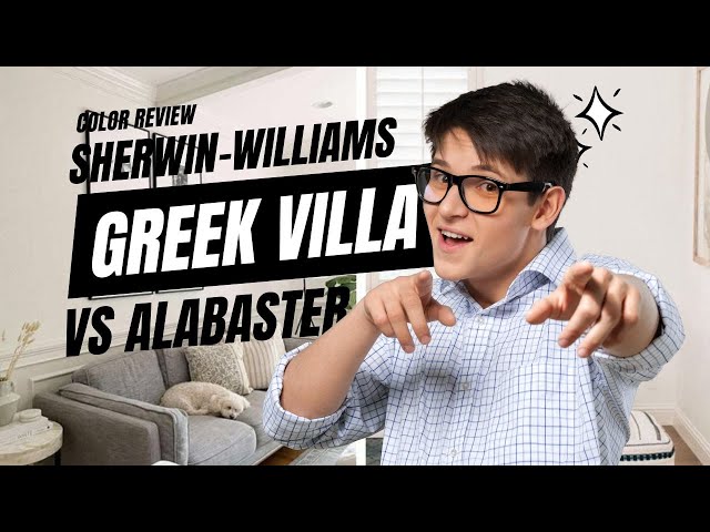 Video thumbnail for Sherwin-Williams Greek Villa Vs Alabaster - How to choose? Best Color Review