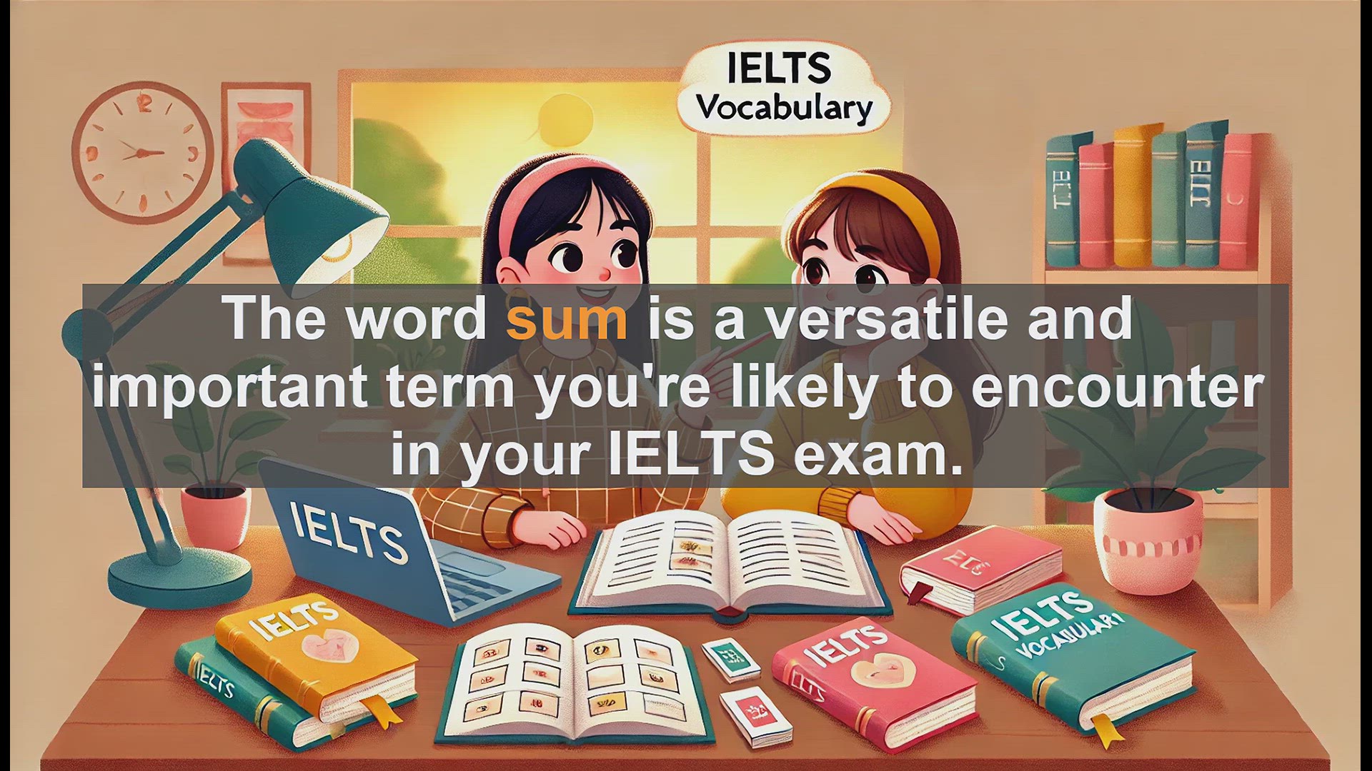 'Video thumbnail for 2500 Must Know IELTS 6.5 Vocabulary - Master 'Sum' for IELTS Success: Boost Your Score to 6.5+'
