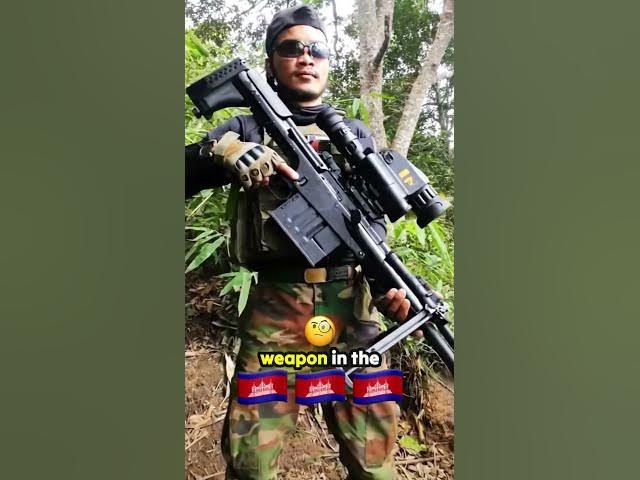 Video thumbnail for Cambodian Army Reveals Rare Chinese Anti Material Gun #shortvideo #chubodoitv #thailand #cambodia