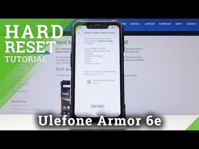 Video thumbnail for How to Perform Factory Reset in Ulefone Armor 6E - Wipe Data / Hard Reset by Settings