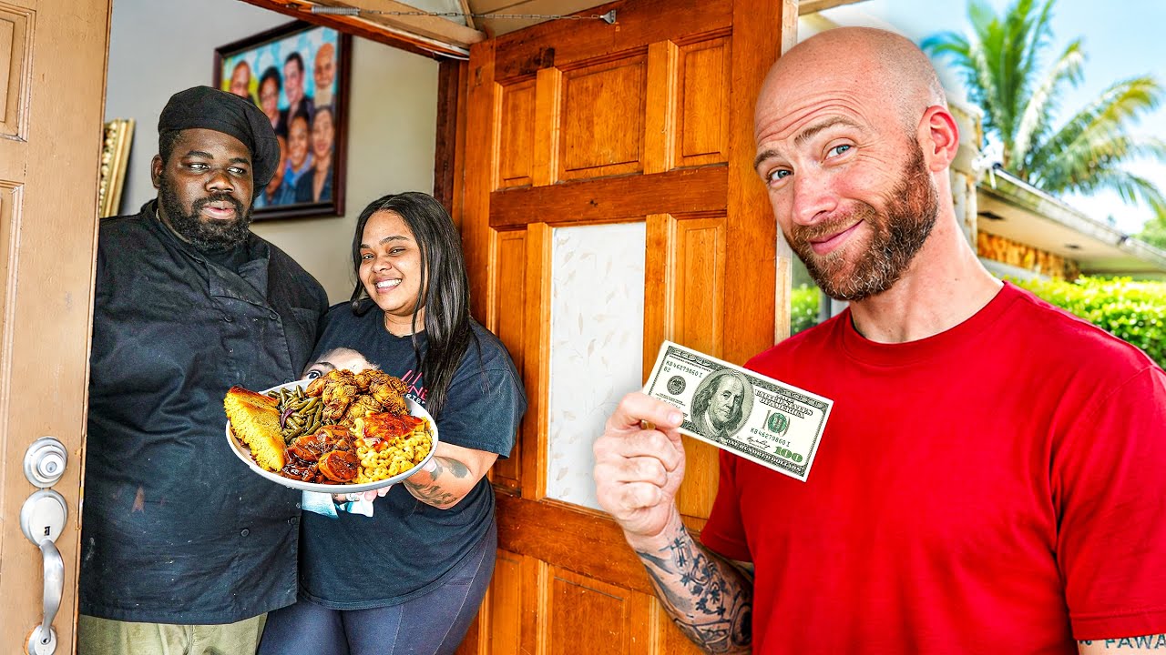 Video thumbnail for Asking Strangers to Cook for Me (Soul Food)!!